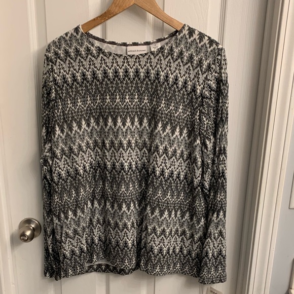 Alfred Dunner Long-Sleeved Top - Picture 1 of 5